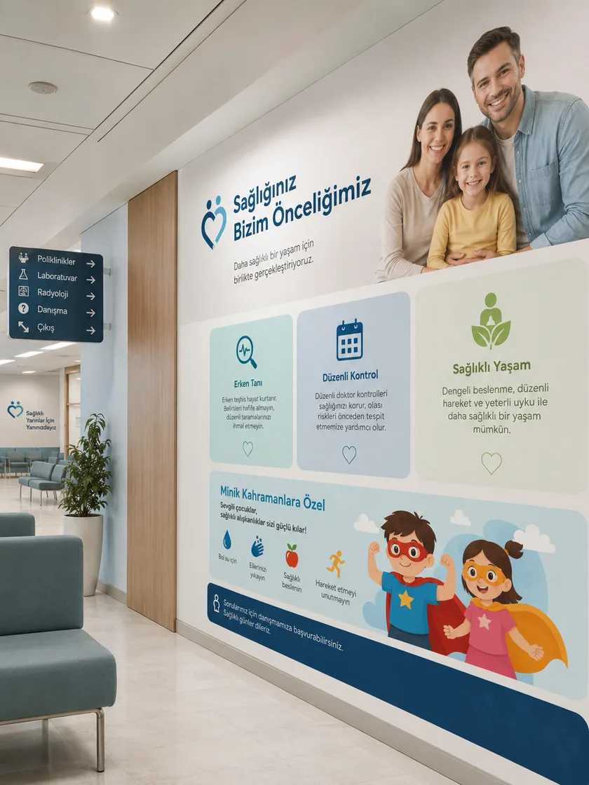 Klinik & Sağlık için duvar uygulaması