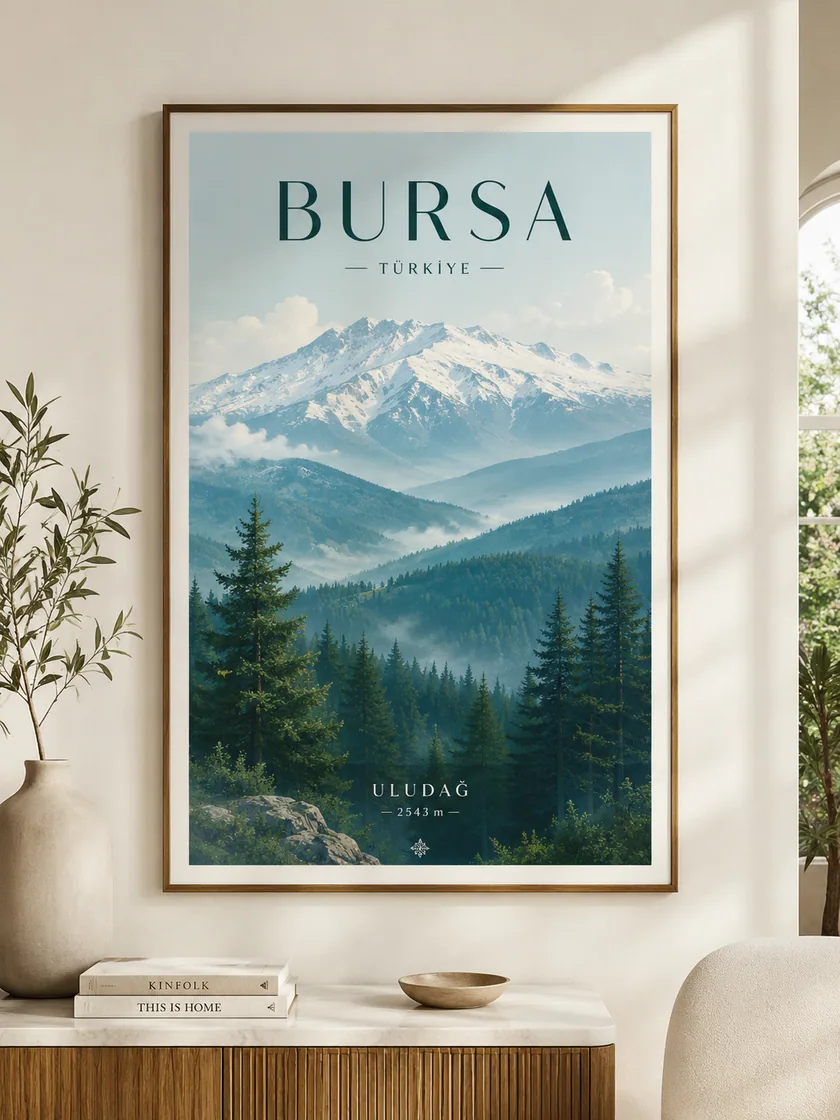 Bursa-İstanbul Kapadokya temalı posterler — tasarım 3