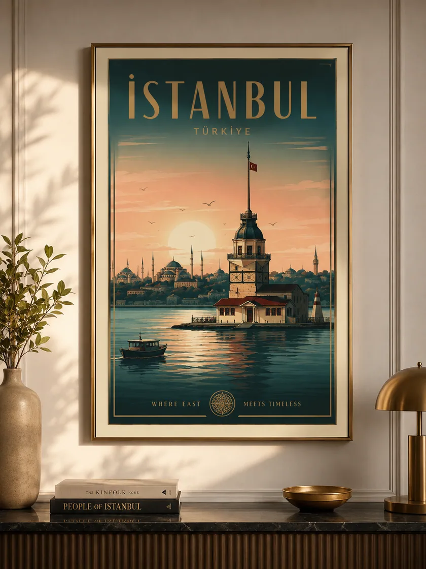 Bursa-İstanbul Kapadokya temalı posterler — tasarım 4