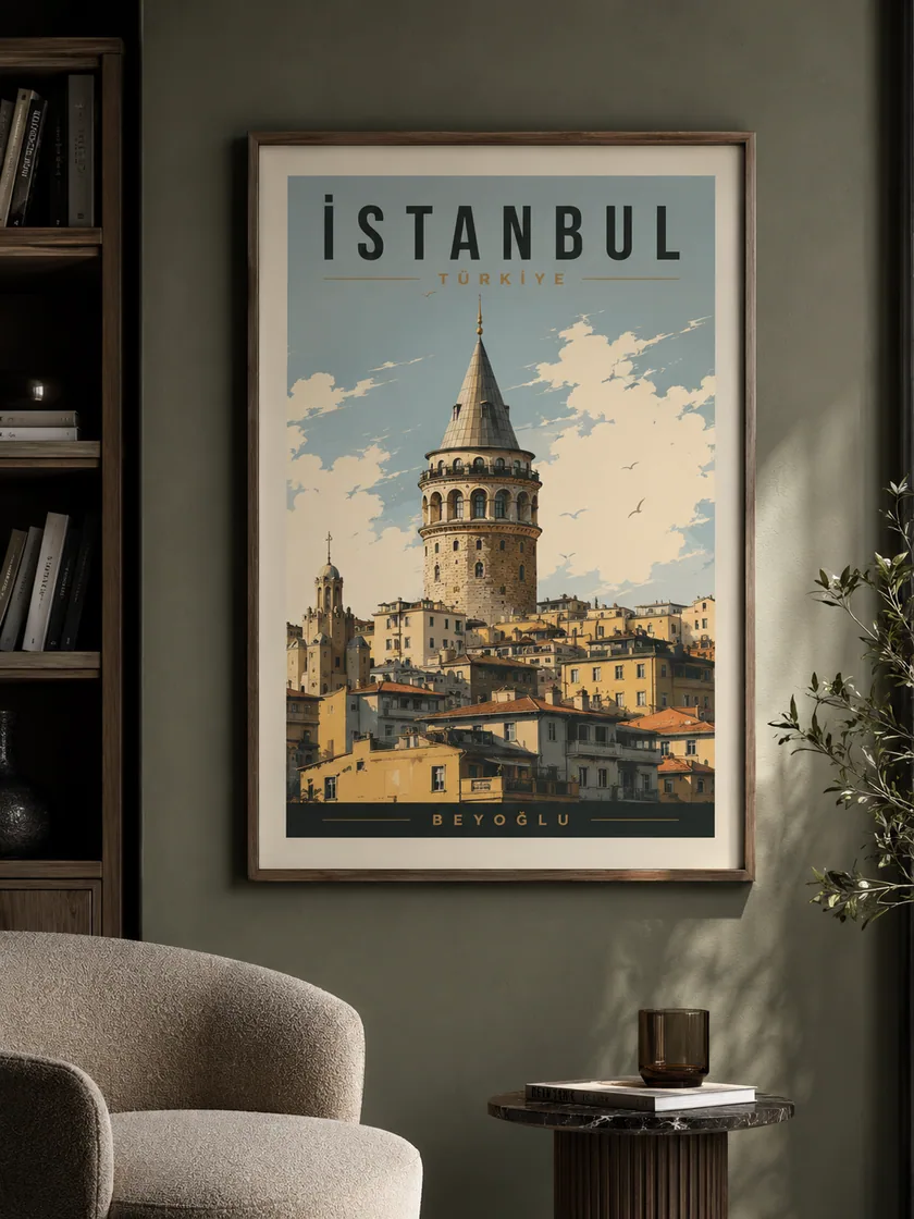 Bursa-İstanbul Kapadokya temalı posterler — tasarım 5