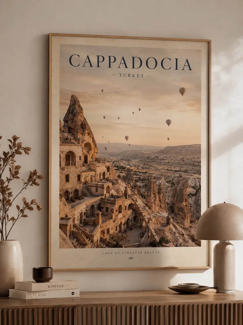 Bursa-İstanbul Kapadokya temalı posterler — tasarım 10