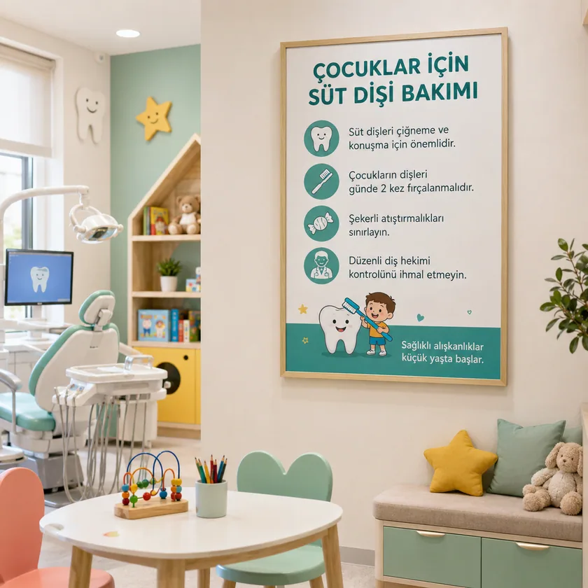 Diş kliniği bilgilendirme posterleri — tasarım 6