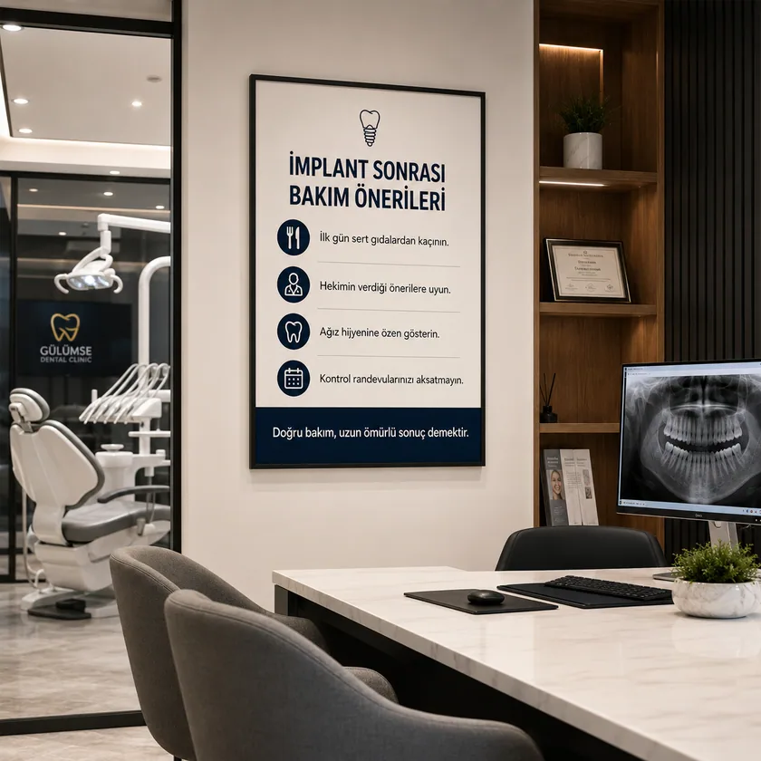 Diş kliniği bilgilendirme posterleri — tasarım 8