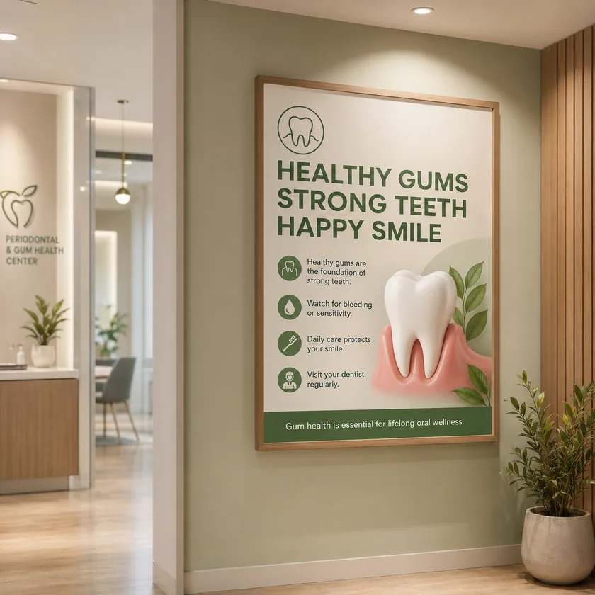 Diş kliniği bilgilendirme posterleri — tasarım 18