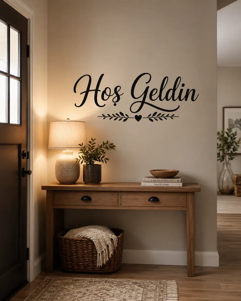 Duvar slogan sticker — tasarım 3