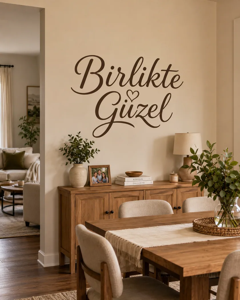 Duvar slogan sticker — tasarım 9