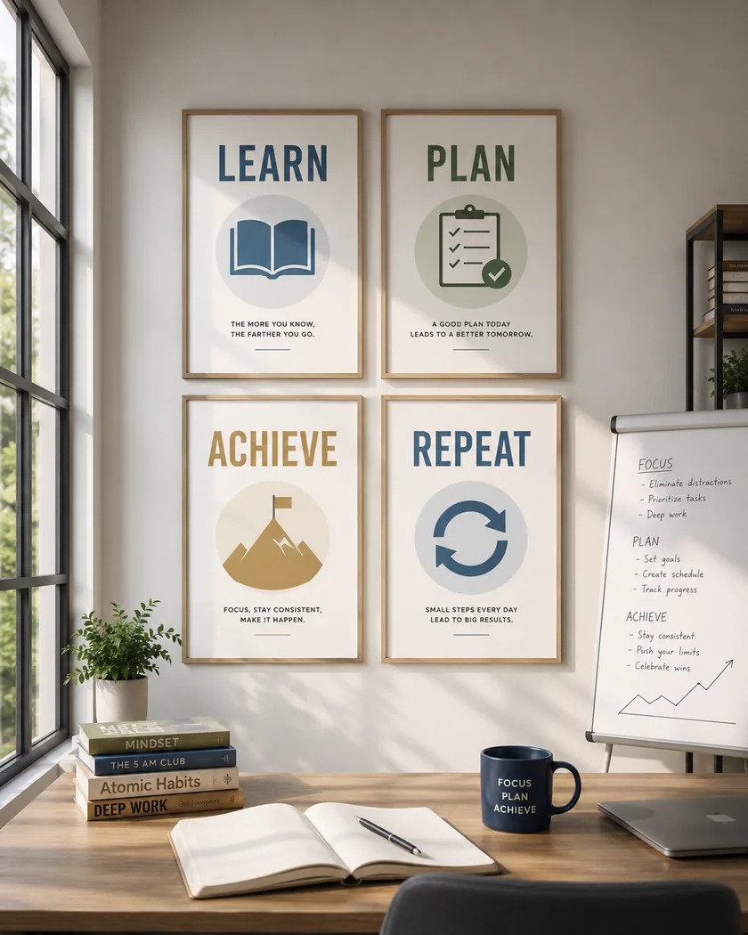 İngilizce motivasyon posterleri — tasarım 9