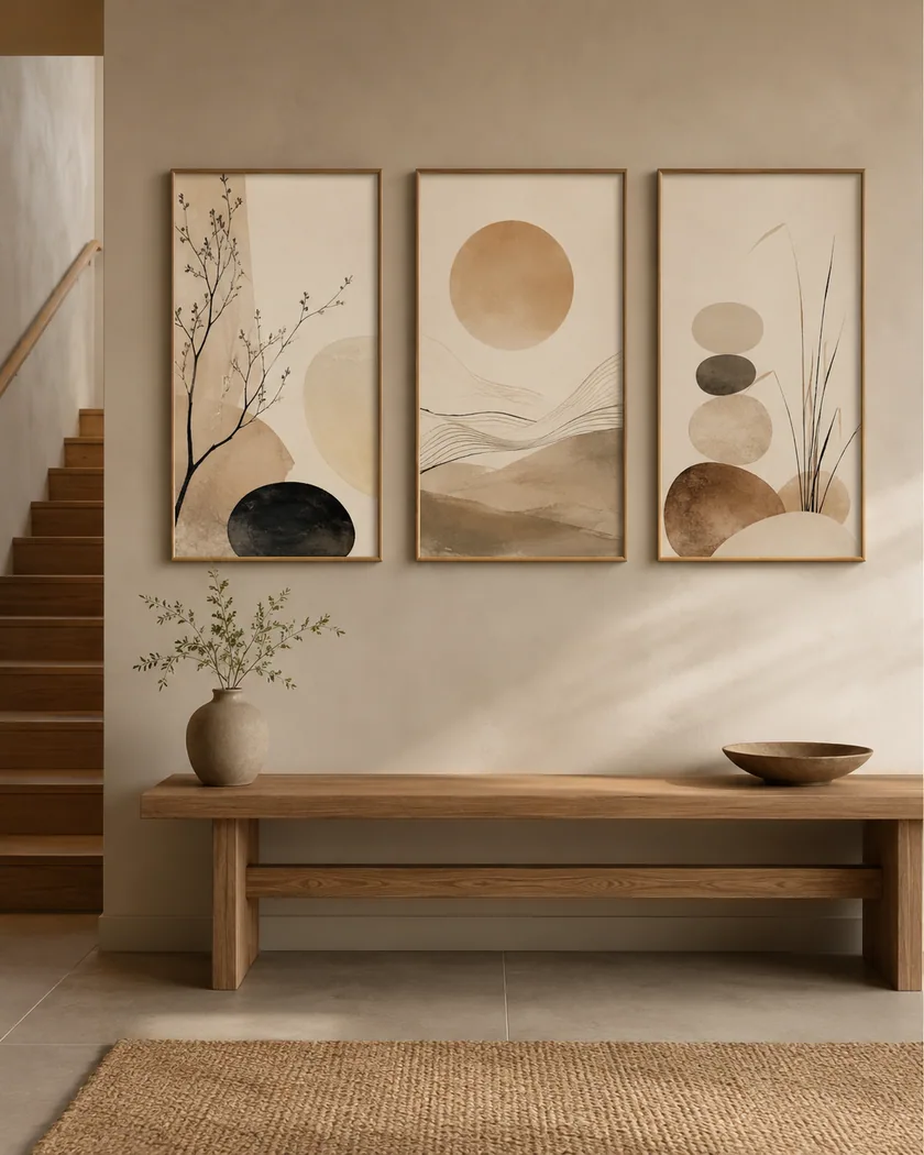 Japandi poster seti — tasarım 7