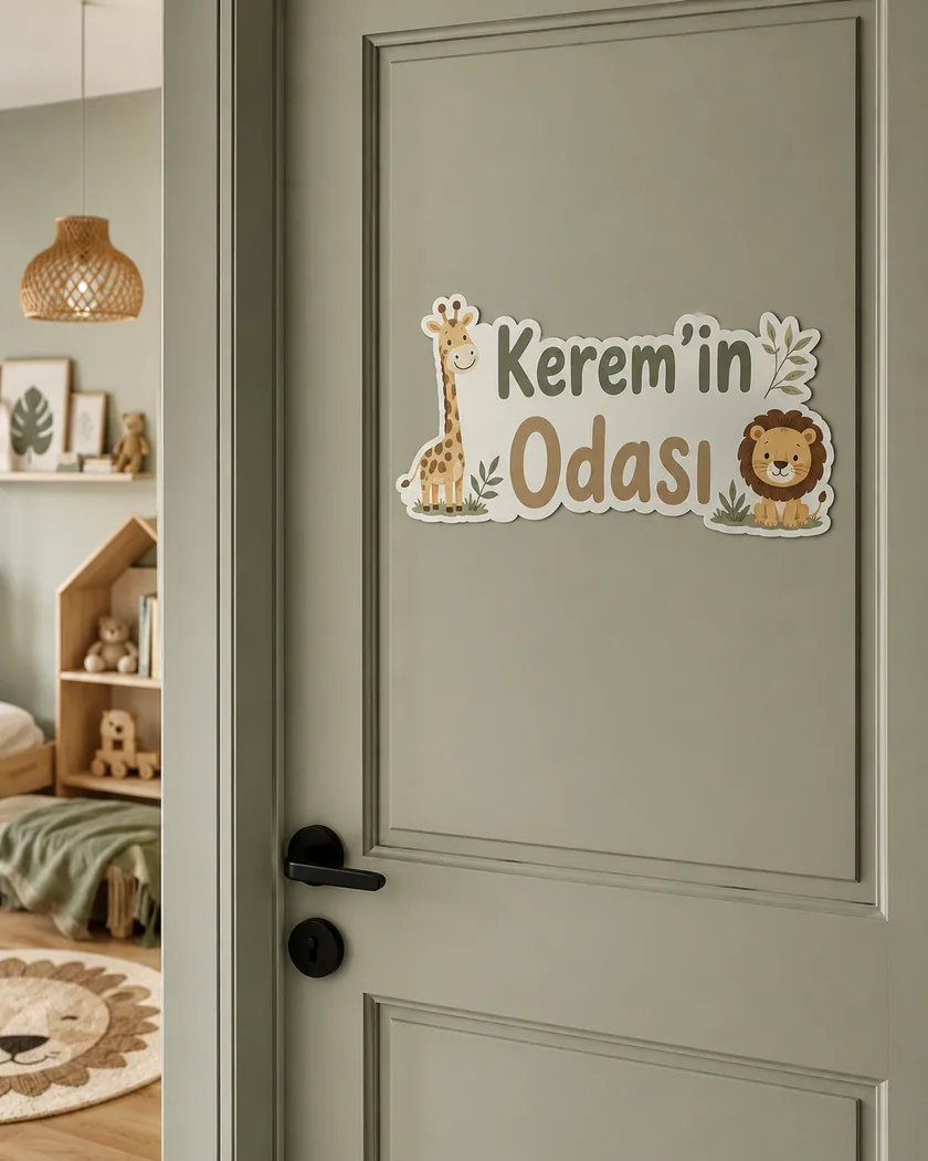 Kapı isimliği sticker — tasarım 2