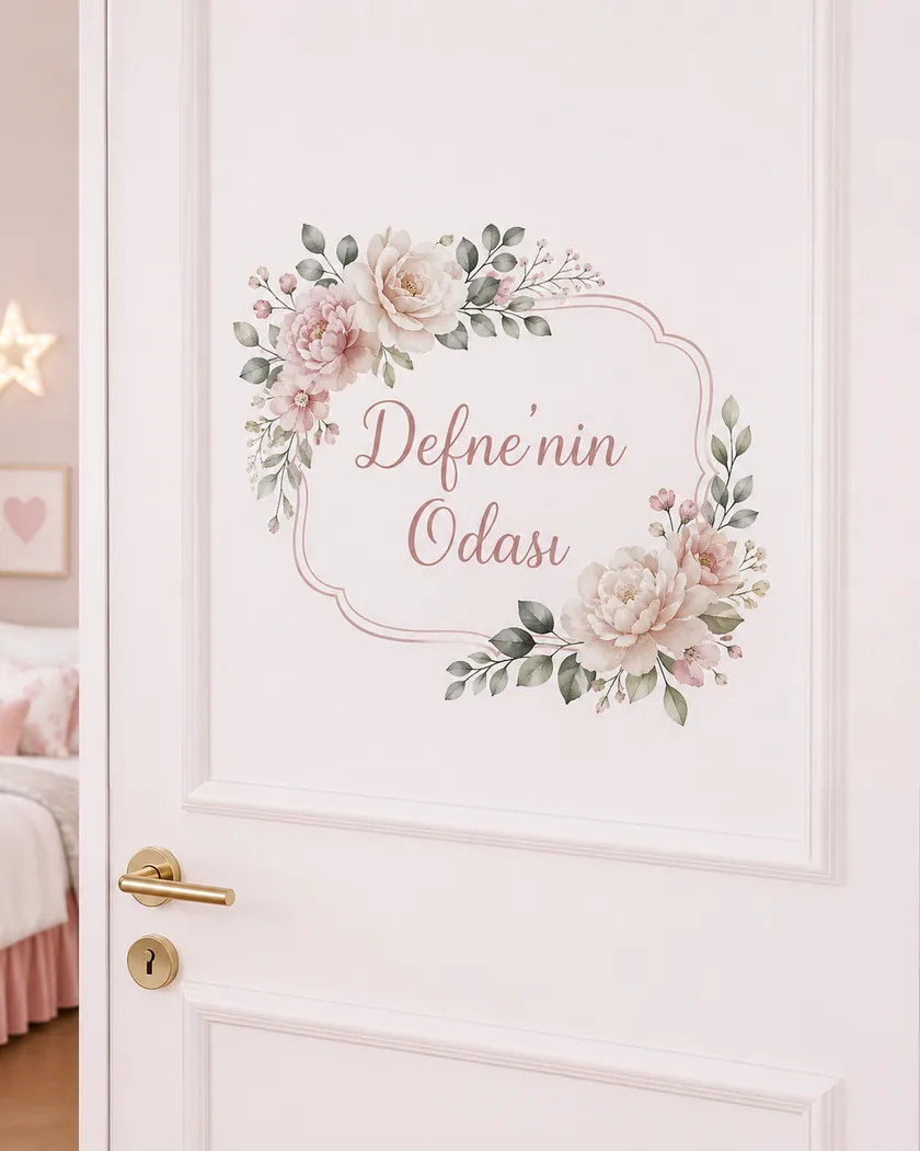 Kapı isimliği sticker — tasarım 3