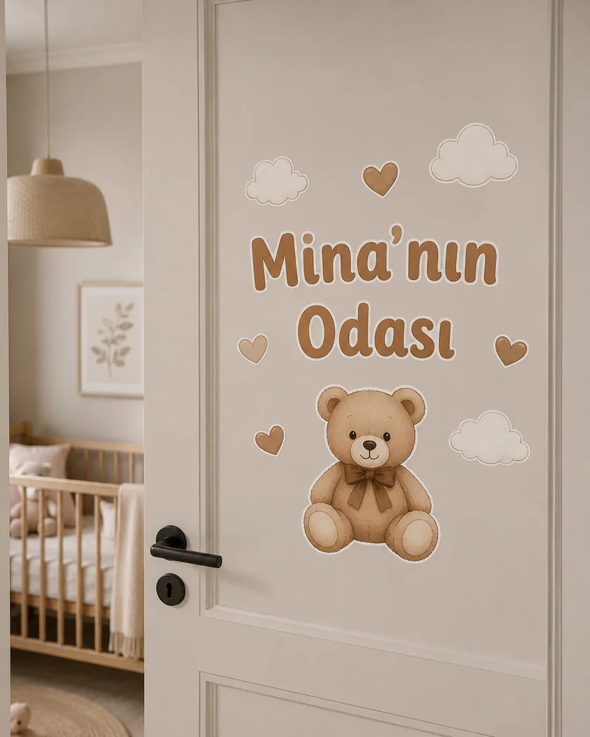 Kapı isimliği sticker — tasarım 10