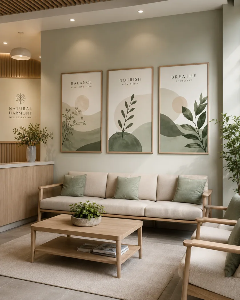 Klinik-wellness poster seti — kapak görseli
