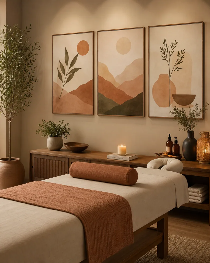 Klinik-wellness poster seti — tasarım 9