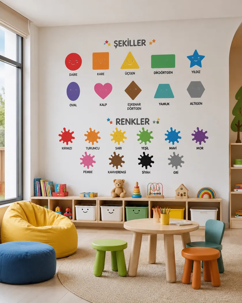 Kreş eğitim sticker — tasarım 3