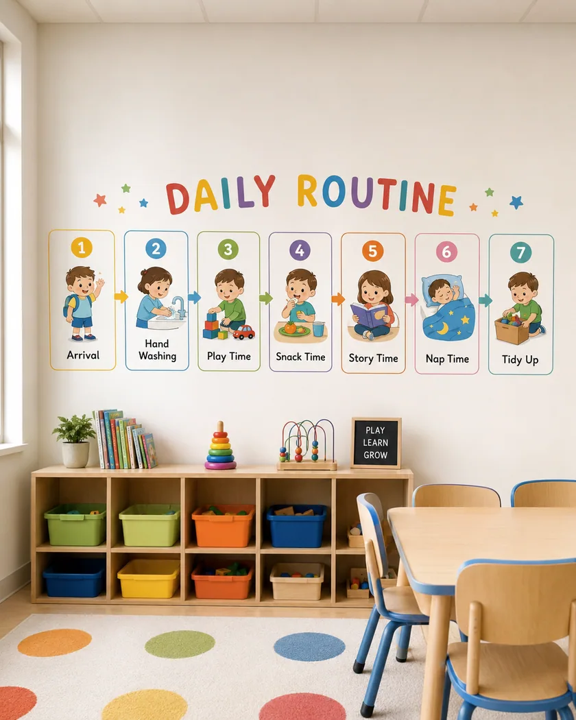 Kreş eğitim sticker — tasarım 9