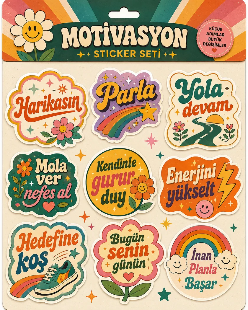 Motivasyon sticker — tasarım 7
