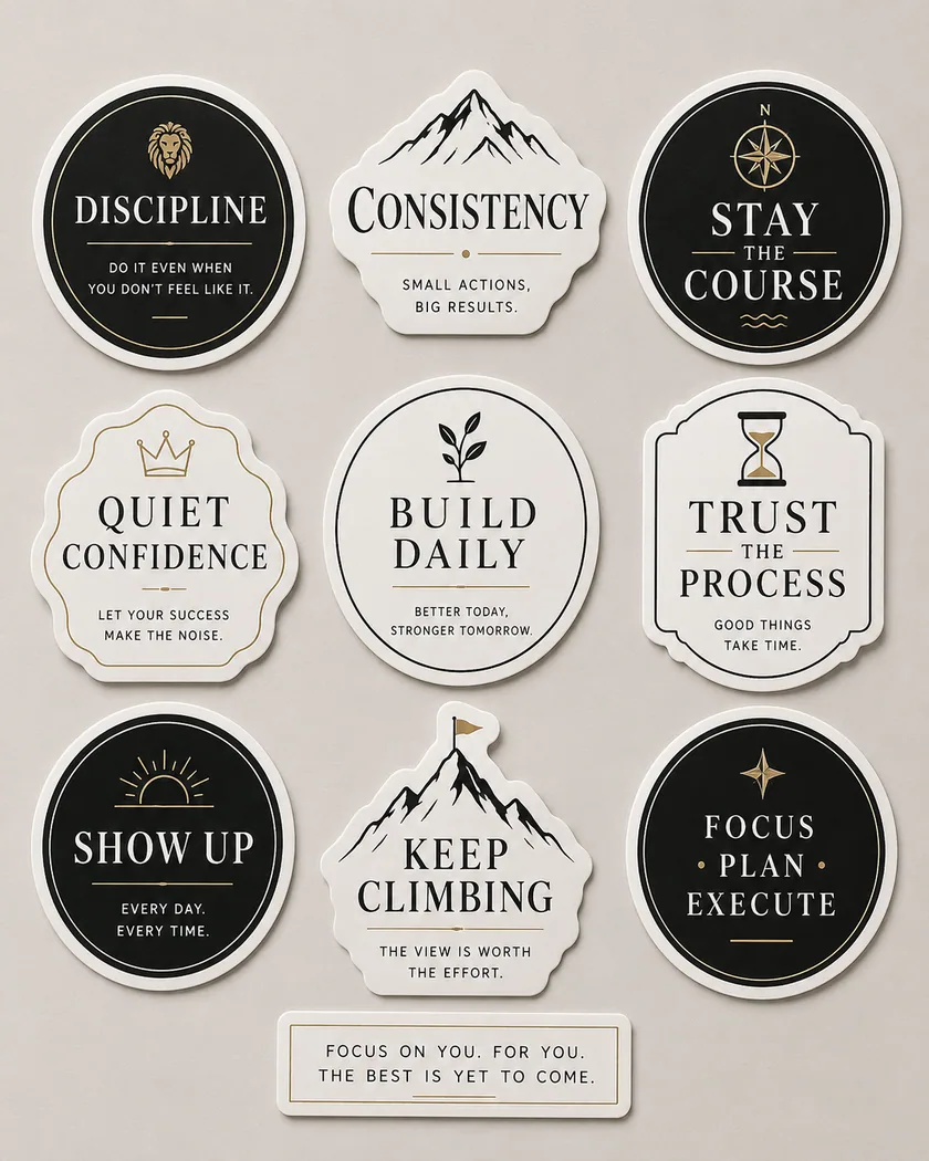 Motivasyon sticker — tasarım 8