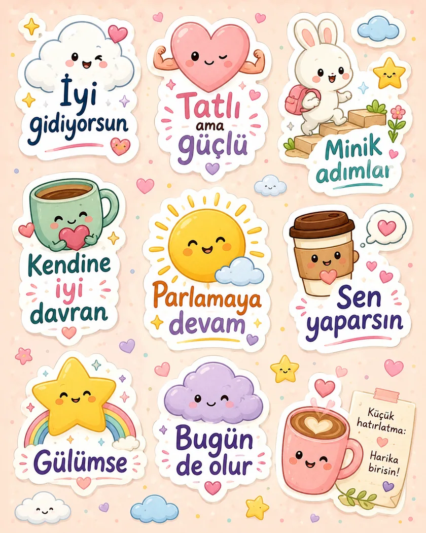 Motivasyon sticker — tasarım 9