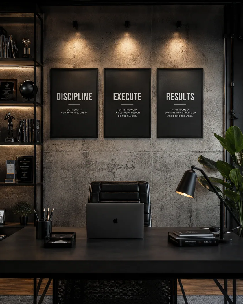Ofis motivasyon poster seti — tasarım 7