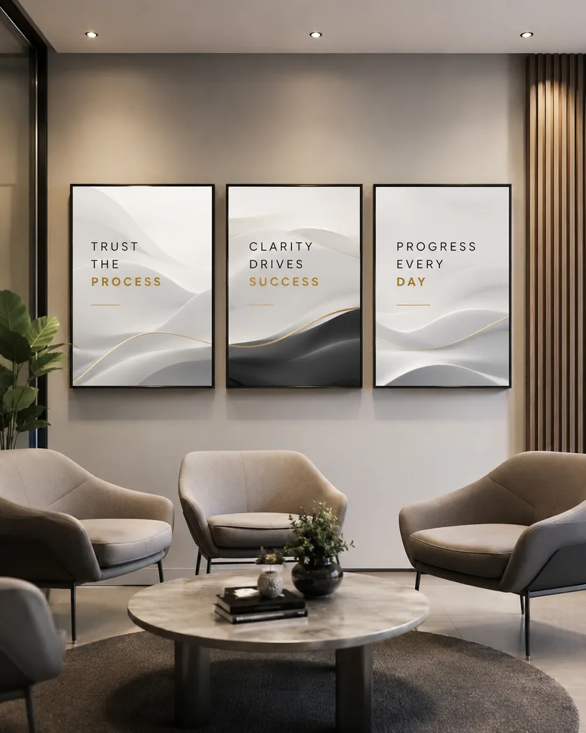 Ofis motivasyon poster seti — tasarım 8