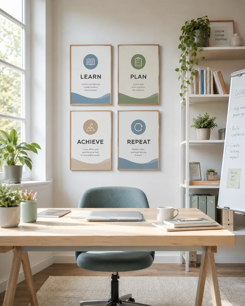 Ofis motivasyon poster seti — tasarım 9