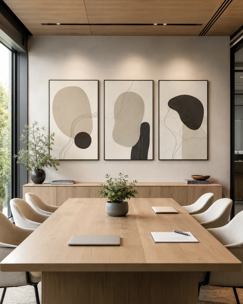 Ofis toplantı odası poster seti — tasarım 6