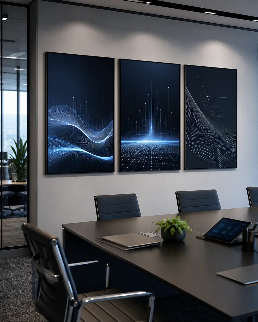Ofis toplantı odası poster seti — tasarım 8
