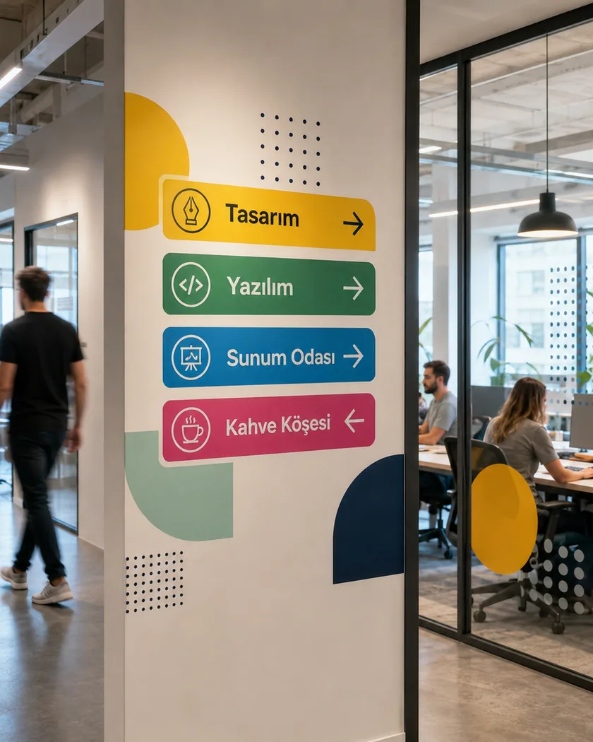 Ofis yönlendirme — tasarım 4