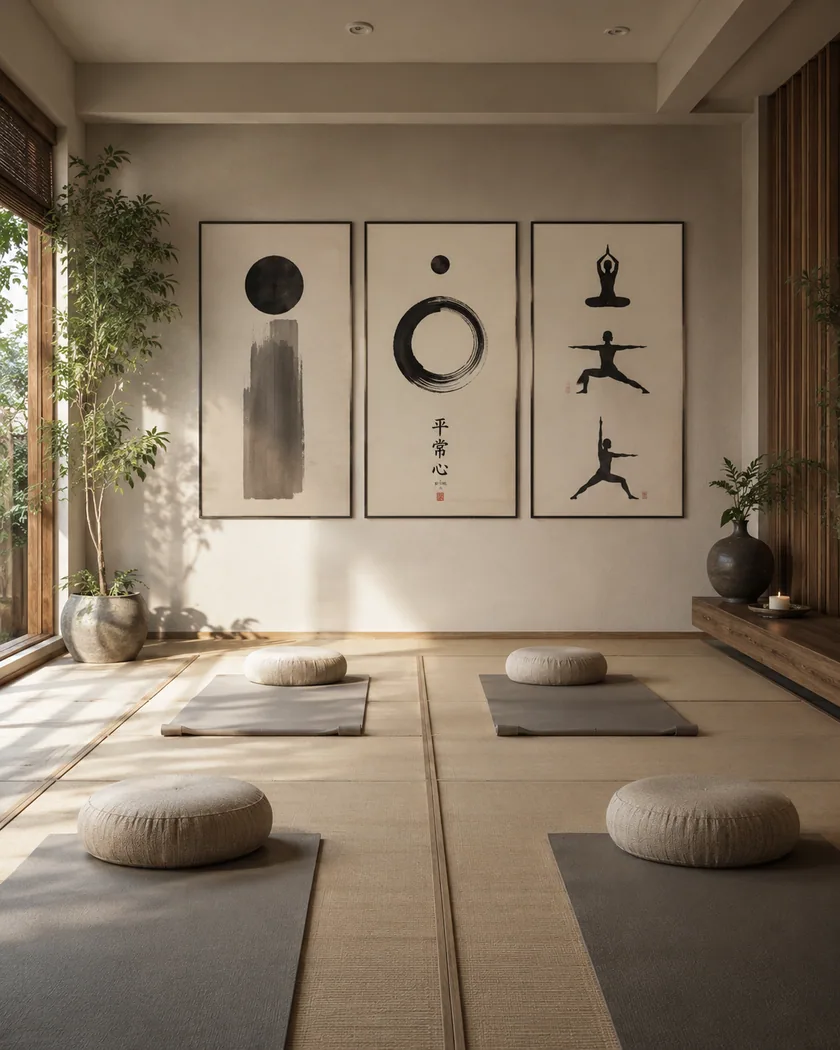 Pilates-yoga stüdyosu posterleri — tasarım 9