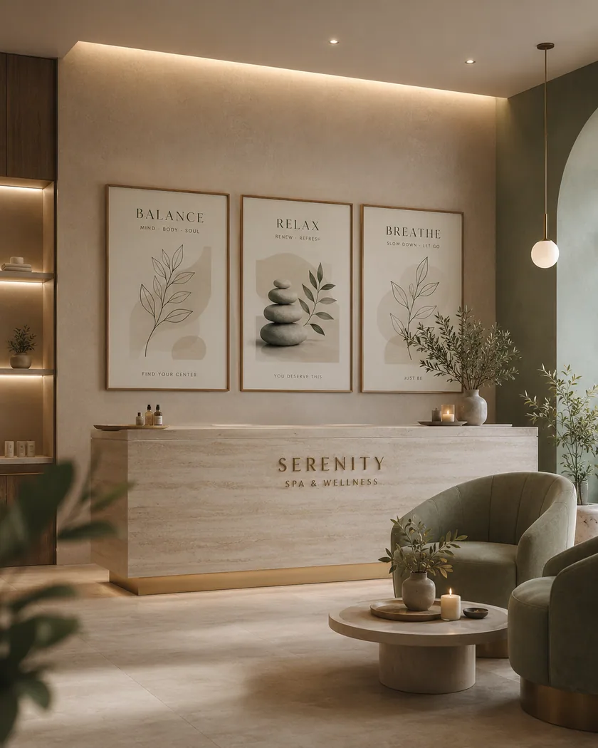 Spa-güzellik merkezi posterleri — kapak görseli