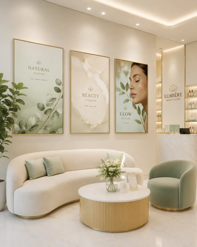 Spa-güzellik merkezi posterleri — tasarım 6