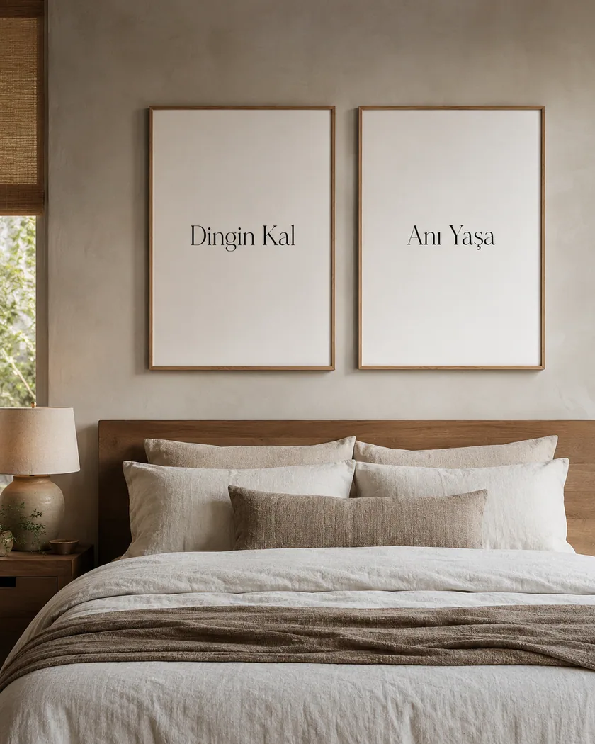 Türkçe minimal söz posterleri — tasarım 3